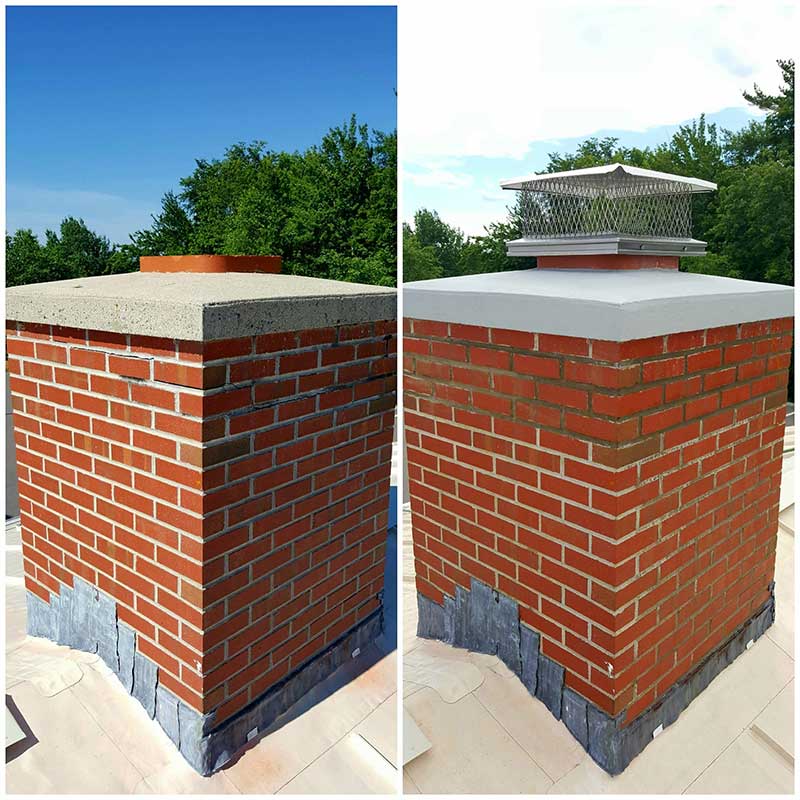 chimney cap renovation